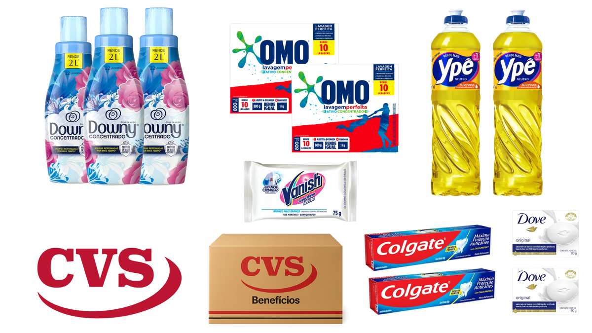 Promoção CVS 2 Cesta Básica Custo Beneficio Alimentação + Produtos de Higiene